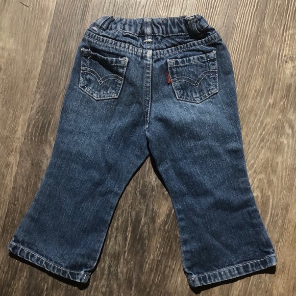 4/$20 Girls Levi’s 517 Flare Jeans Sz 18 mth - Picture 3 of 4